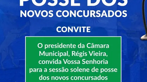 Câmara empossa novos servidores em sessão solene; vídeo disponível