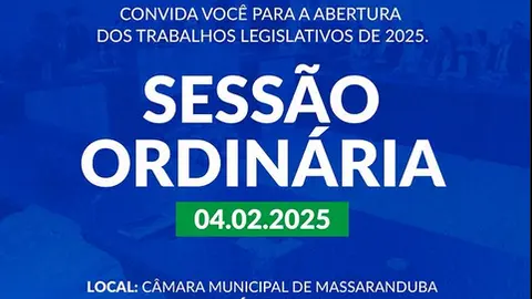 Convite: Abertura Oficial dos Trabalhos Legislativos de 2025