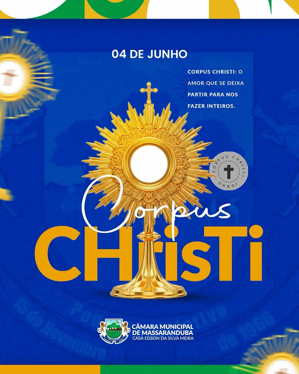Câmara de Massaranduba celebra Corpus Christi com mensagem de união e fé