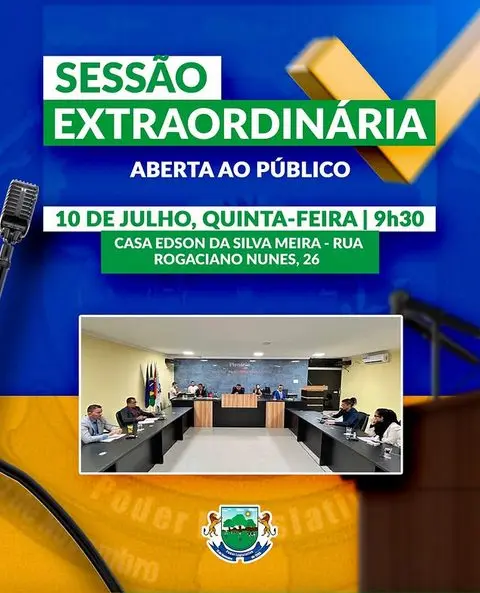 Câmara de Massaranduba convoca população para sessão extraordinária nesta quinta-feira (10)