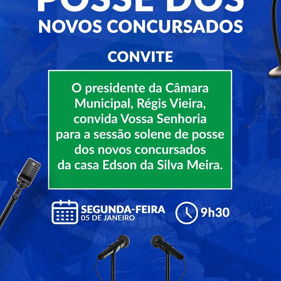 Câmara empossa novos servidores em sessão solene; vídeo disponível