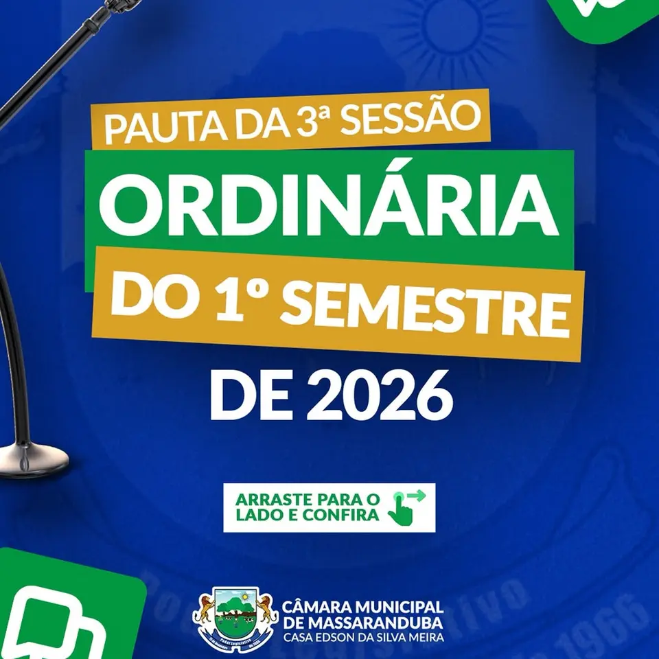 Câmara Municipal aprova requerimentos essenciais em 3ª Sessão de 2026