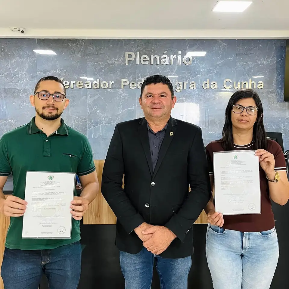 Câmara Municipal fortalece equipe com posse de dois novos servidores efetivos